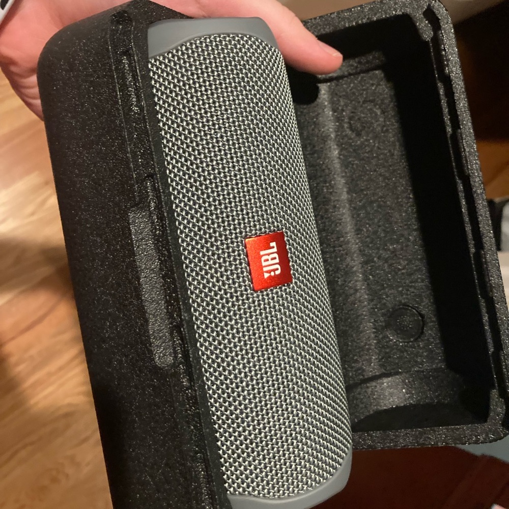 JBL grey speaker from Amazon